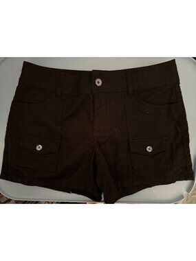 NWT New York & Company black flat front shorts sz 4